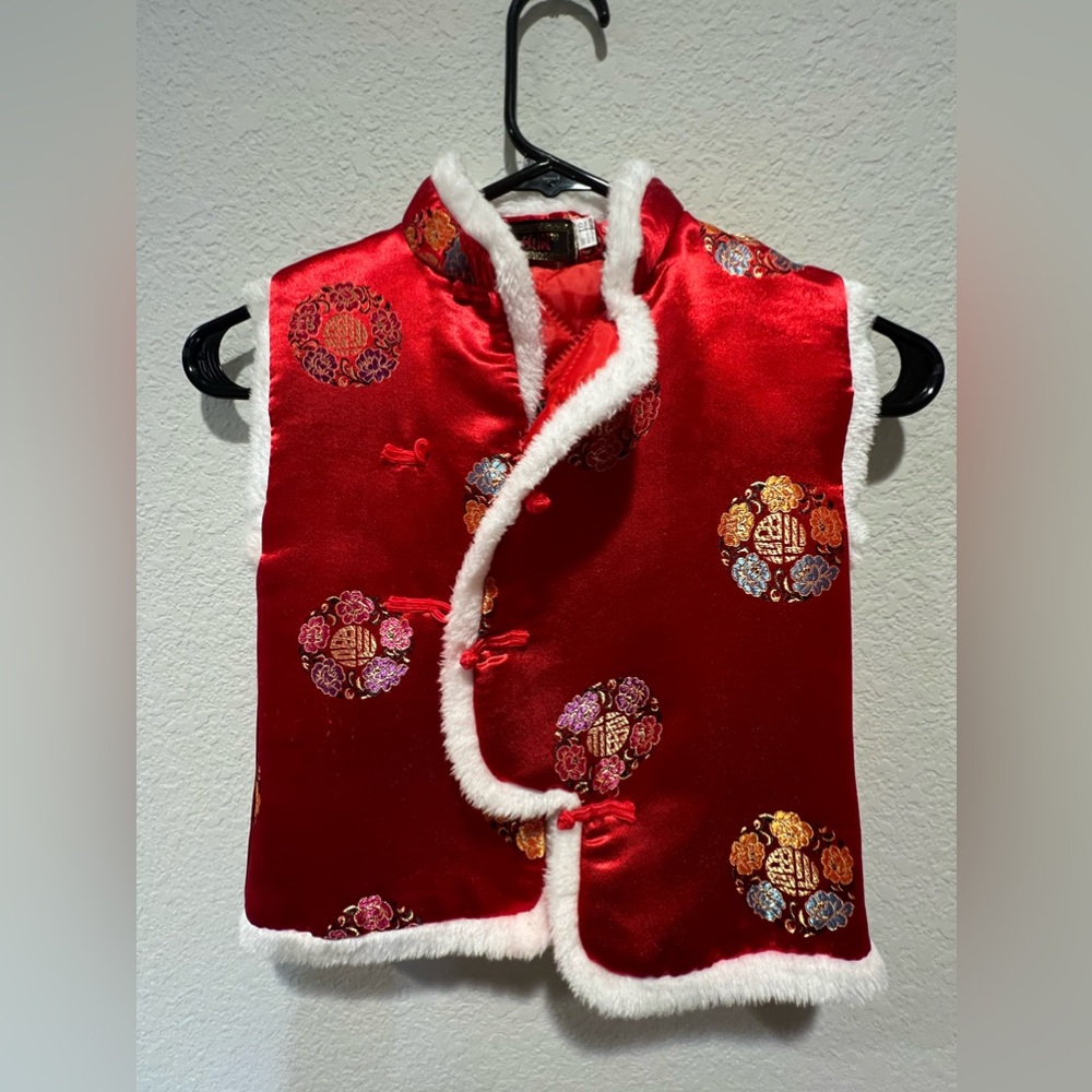 Kids warm Chinese New Year Vest